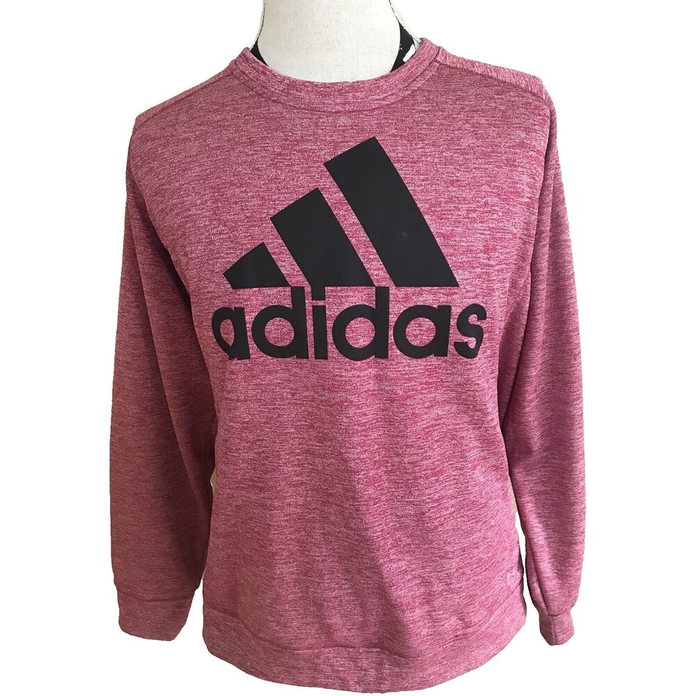Adidas Climawarm Mens Sweatshirt 2XL Red Long Sleeve Athletic Training Pullover